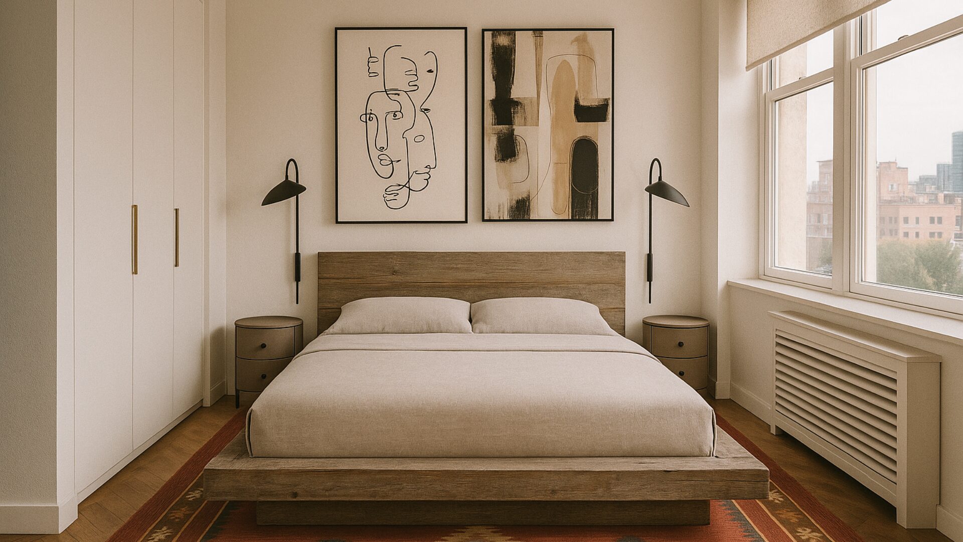 double bedroom modern minimalist tiarohomes interior design Tiare Brasseur